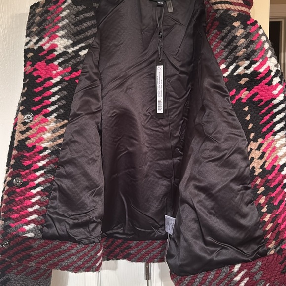 CHARLIE B Women's Mulberry Wool Blend Plaid Short Coat Winter Warm TG/XL NEW - Picture 11 of 16